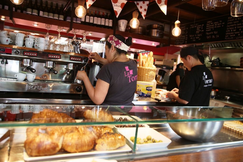 Full rulle på La Torna. Hver morgen. Foto: Erik Valebrokk