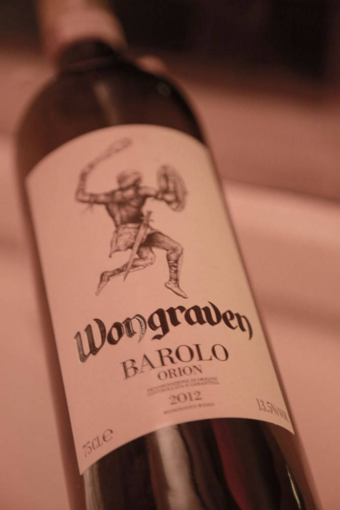 Her er den nye Wongraven Barolo Orion 2012, som jeg mener er verdt hver krone og vel så det. Foto: Erik Valebrokk