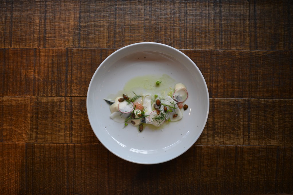 Ceviche med nordisk vri. Meeeget godt. Foto: Lena Britt Fredrikson