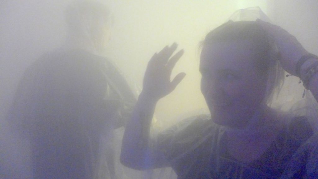 Å se stort inne i alkoholskyen kan du bare glemme, men moro er det her. Foto: Erik Valebrokk