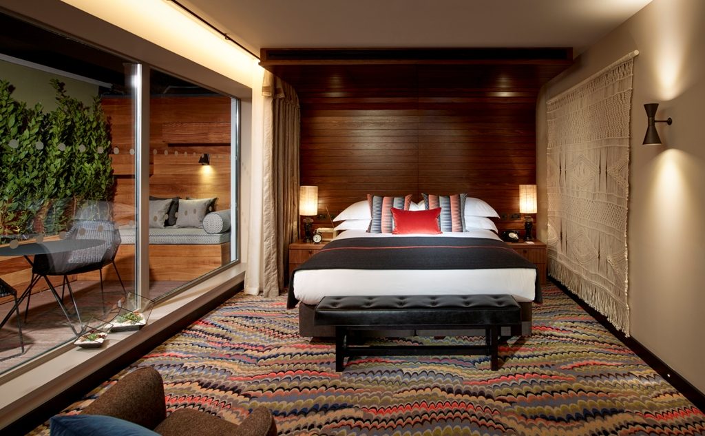 Slik ser det ut i en av de lekre suitene. Foto: The Hospital Club