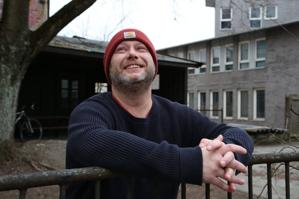 Her i Akersveien i Oslo skal Terje Pedersen drive Drabant Music, det nye plateselskapet til størrelser som deLillos og Raga Rockers. Foto: Erik Valebrokk