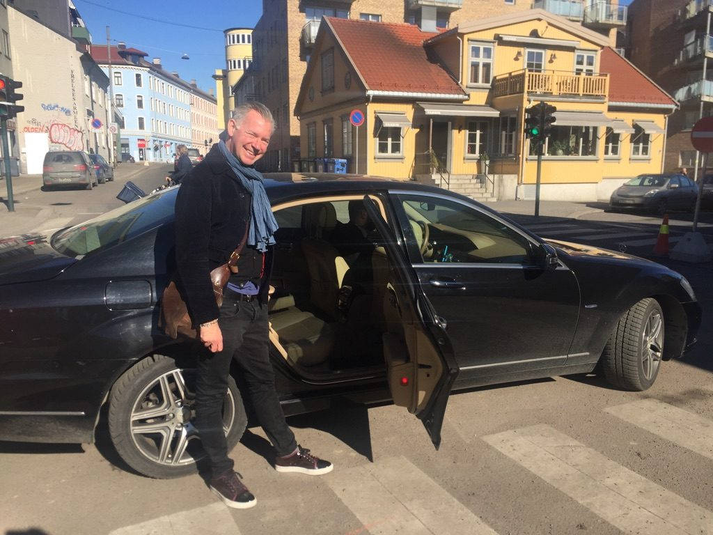 Tilbaketuren til Hasle ble med Uber-llimo. Snasent! Foto: Trond Travel