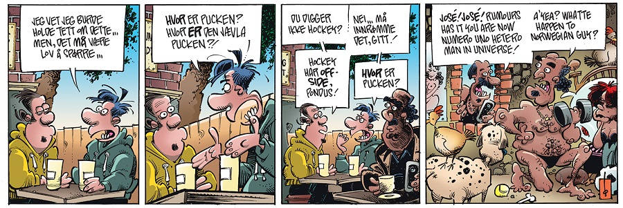 En fantastisk stripe, intet mindre. Faksimile: Frode Øverli/Egmont Publishing