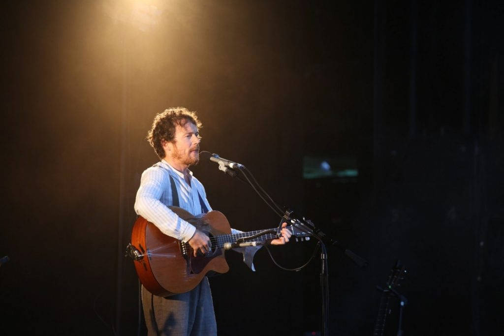 Vi kunne ikke fått en bedre avslutning på festivalen enn med denne mannen, irske Damien Rice. Foto: Erik Valebrokk