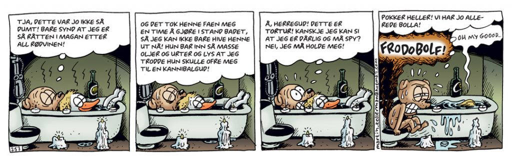 Drøyt som faen. Rockystripe nummer 253. Faksimile: Martin Kellerman/Bestselgerforlaget