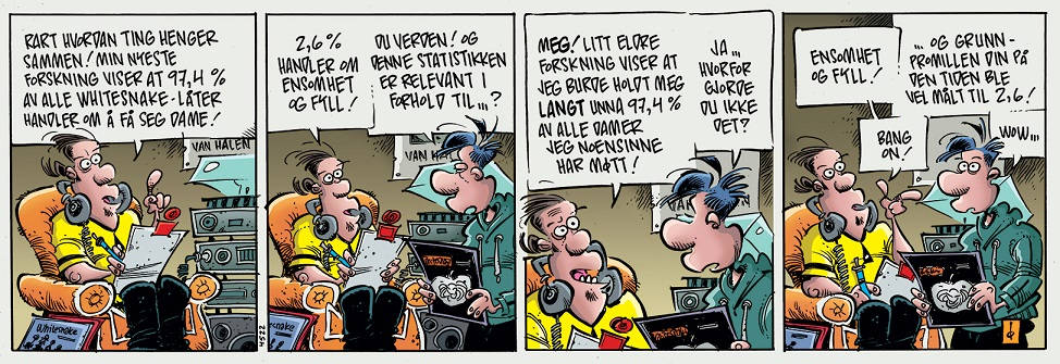 Denne, altså denne... En av de beste stripene Frode Øverli noen gang har skapt. Lurer på om den er en av de Jan Eggum har klippet ut. Faksimile: Frode Øverli/Egmont Publishing