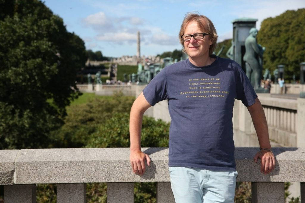 Lars i Frognerparken i slutten av august, forholdsvis nyoperert, men i fin form. Foto: Erik Valebrokk