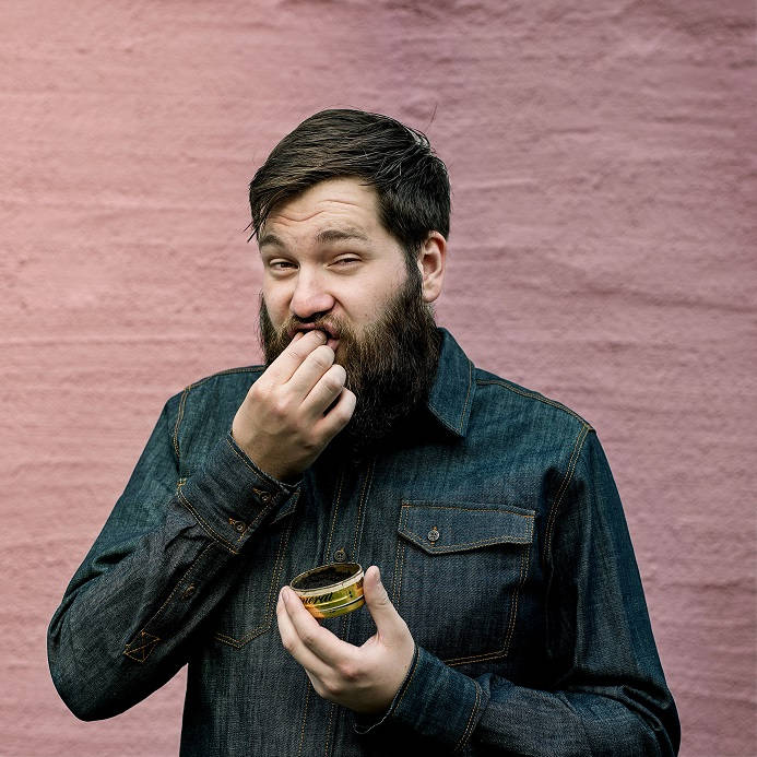 Andre uvane: Snusleppa til Svein Inge Bjørkedal. Foto: Margit Selsjord