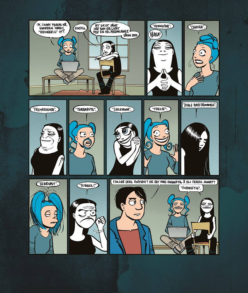 Helt klassisk Nemi- og Cyan-reaksjon. Faksimile: Lise Myhre/Egmont Publishing