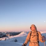 Ingvild Flottorp på skitur hjemme i Åmli. Foto: Gina Riisland