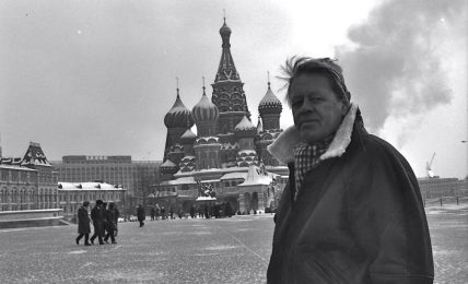 Kåre Valebrokk på Den røde plass i Moskva, mars 1988. Foto: Morten Møst