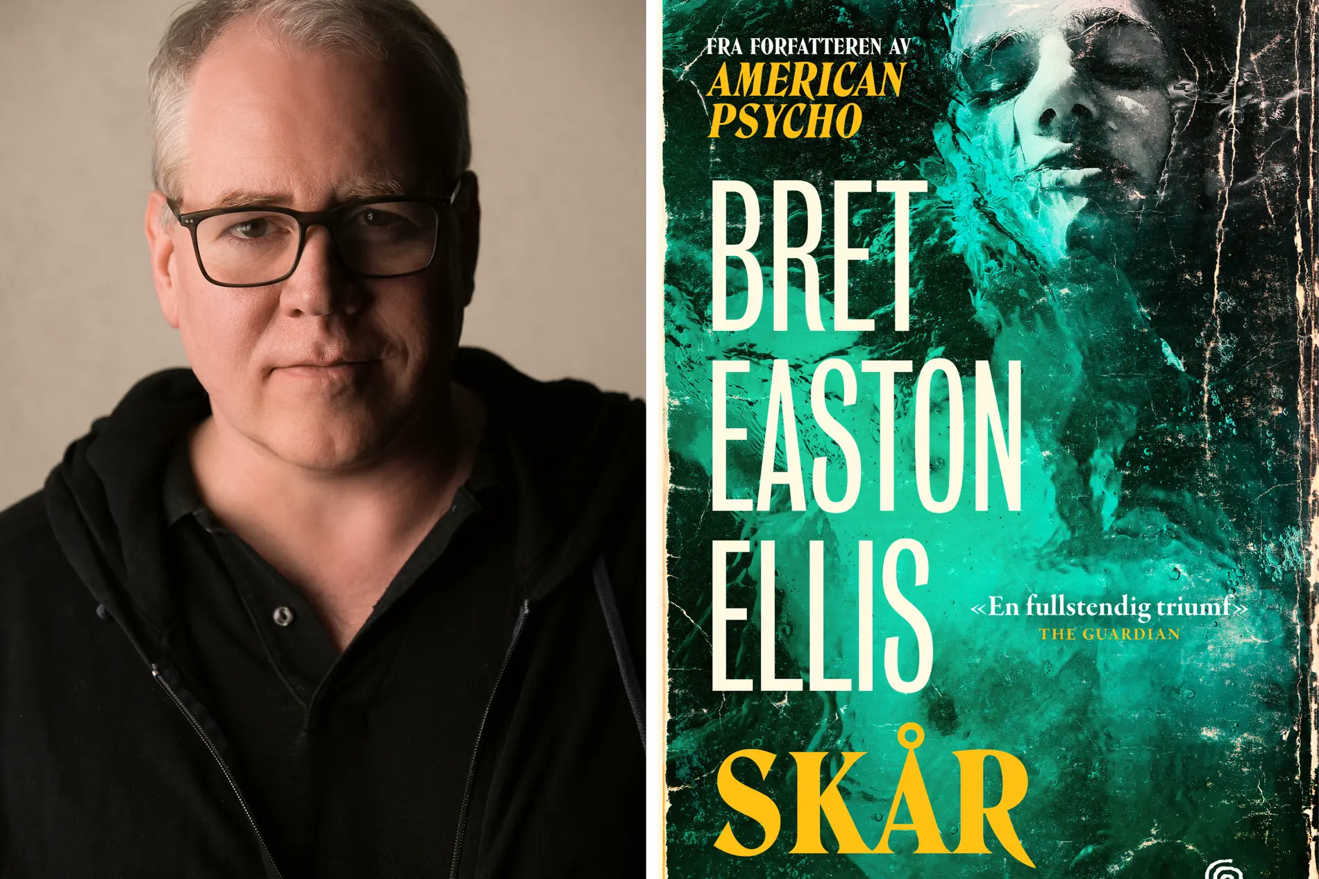 Bret Easton Ellis er tilbake med The Shards, eller på norsk Skår, sin første roman på 13 år. Foto: Kagge forlag