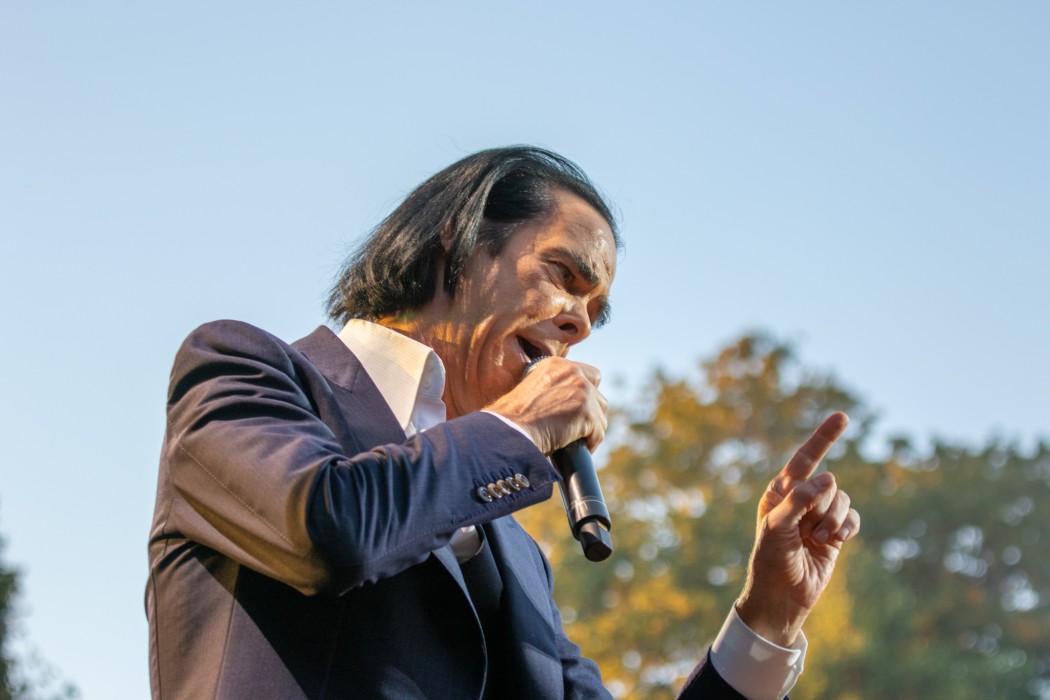 Nick Cave sang ikke «Jesus On The Moon» da han opptrådte med The Bad Seeds på Øya i sommer, men det gjør han på denne spillelisten. Foto: Erik Valebrokk