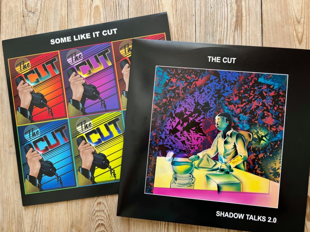 Slik ser de to nye platene ut, Some Like It Cut og Shadow Talks 2.0, begge utgitt av plateselskapet Big Dipper. Foto: Erik Valebrokk