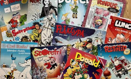 Denne buketten med julehefter er vel verdt å gå til innkjøp av. Foto: Erik Valebrokk